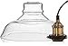 Farmhouse Clear Glass Shade Ceiling Pendant Lighting, Kitchen Chandelier Style with Brass Fixture by Deneve