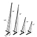 TC-Home 3 Rods Black Hairpin Legs 3/8