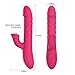Telescopic Rabbit Vibrator Vagina Stimulator Vibration Massager, 10 Modes Skinfriendly Silicone Clitoris Massager, Treediride Rotating Vibrator USB Rechargeable G-spot Dildo Vibrator Adult Sex Toys