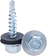 Keple 4.8x70mm Roofing Screws Hex Self-Drilling Rubber Washer Zinc Plated 50pcs view 3