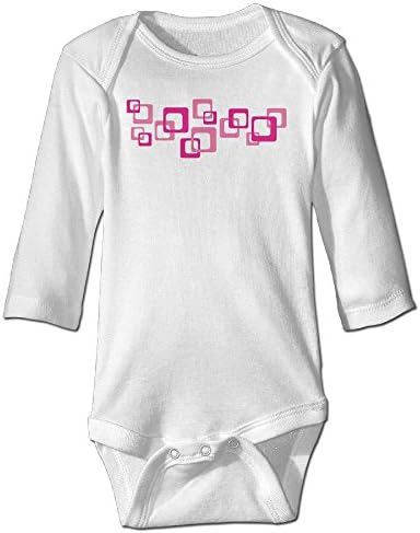 Retro Cubes Pink Fashion.in Style Baby Onesie Unisex Baby Clothes Baby's Coveralls For Infant