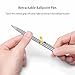 Ace Teah Ballpoint Pens, Stainless Steel Business Pens Bulk Black Ink Silver Uniform Pen, Christmas Gifts for Men Police, 1.0 mm Medium Point, 3 Pens with 3 Extra Refills