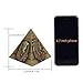 ZOVIE Metal Egyptian Pyramid Pharaoh Avatar Statue Antique Pyramid Adornment Desktop Decoration for Home Shop Bar Office