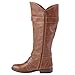 Brinley Co. Womens Regular and Wide-Calf Buckle-Strap Knee-High Riding Boot