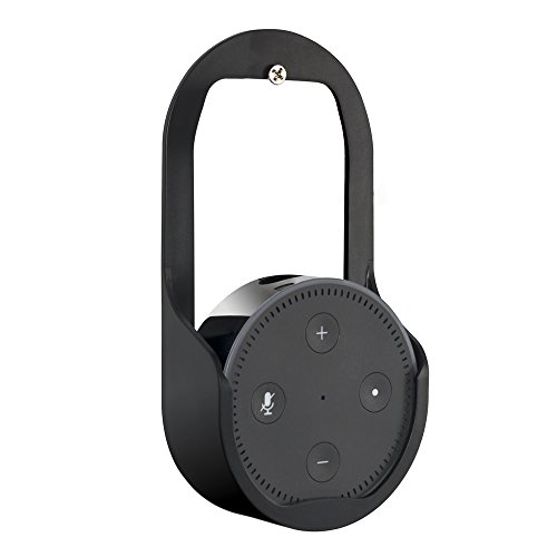 JSVER Dot Wall Mount for 2nd Generation Plug in Bathroom, Bedrooms, Kitchens and offices, Black