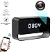 Hidden Camera WiFi Spy Camera Clock HD 1080P Wireless Security Cam for Home Nanny Cameras Starlight Night Vision Remote View