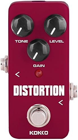 Distortion Guitar Pedal, Mini Effect Processor Fully Analog Circuit Universal for Guitar and Bass, Exclude Power Adapter