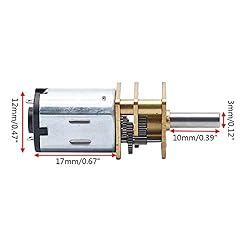 Augiimor 2PCS DC 6V 60RPM Speed Reduction Motor N20