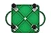 Get Out! Plastic Scooter Board in Green, Wide Handles, 12” x 12” Inches – Gym Class Manual Scooter Board for Kids