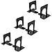 Universal Economy Bookends, Standard, 4 3/4 x 5 1/4 x 5, Heavy Gauge Steel, Black, 3 Pair (UNV54051)