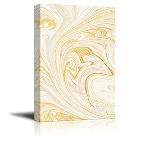 Canvas Wall Art - Abstract Golden Texture - Giclee Print Gallery Wrap Modern Home Art Ready to Hang - 12x18 inches