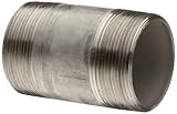 Stainless Steel 316/316L Pipe Fitting, Close Nipple, Schedule 40, Seamless, 1/2