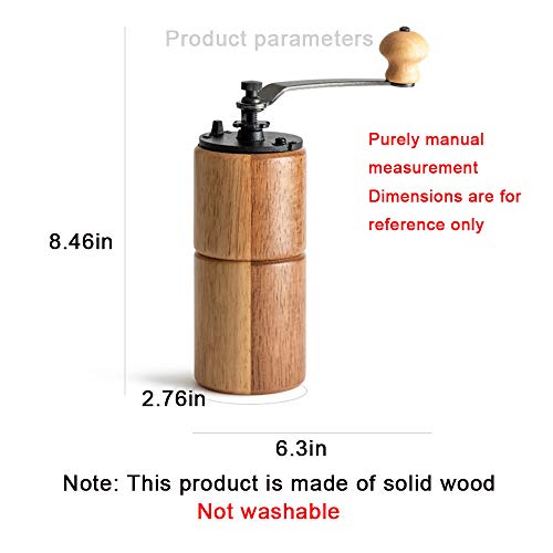 ZKHD Kaffeemühle Manuell Keramikmahlwerk,Hand Handkaffeemühle Aus Manuelle Keramikmahlwerk Kaffeemühle,Tragbare Kaffee… – Bild 8