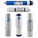 IDS Home 5 Stage Reverse Osmosis RO Water Filters Replacement Set with 50 GPD Membrane