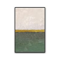 Framed Canvas Wall Art Abstract Color Block Canvas Prints Home Artwork Decoration for Living Room,Bedroom - 16x24 inches
