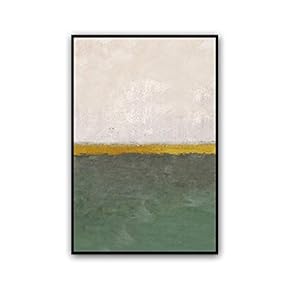 Framed Canvas Wall Art Abstract Color Block Canvas Prints Home Artwork Decoration for Living Room,Bedroom - 16x24 inches