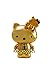 Hello Kitty Go Around Singapore Collectible Figurine - Gold Electroplated Edition