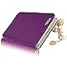 iPhone 6 Plus Case Wallet (5.5 Inch) - Mavis's Diary 3D Handmade Bling Crystal Love Heart Pendant Sparkle Rhinestone Diamond Flowers PU Leather with Card Holders Magnetic Flip Folio Cover (Purple)