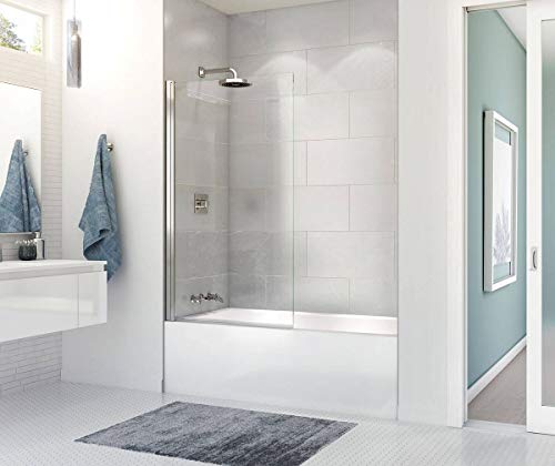 MAAX 106348-R-000-001 Rubix Access Rectangular Acrylic Soaking Bathtub with Right Hand Drain, 59.875-in L x 30.125-in W x 14-in H, White