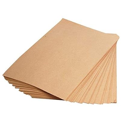 Clairefontaine 3708 C Druckerpapier Papier 21 x 29,7 cm, 250 Blatt 90 g Kraftpapier braun gerippt