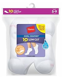 Hanes Comfort Blend - Calcetines de corte bajo, 10 unidades