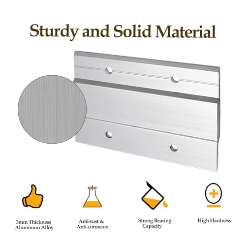 TERRIFI Z Hanger French Cleat, 2 Pairs, Wall Mounting Brackets for Mirrors, Pictures, Whiteboards, Headboards, Artwork Frame, Heavy Duty Z Bar Hanger Supports