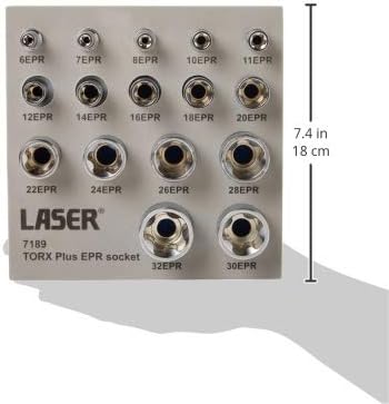 Laser 7189 Torx® Plus EPR Socket Set 1/4"D, 3/8"D, 1/2"D 16pc, Variety Pack - Image 5