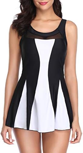 Printed One Piece Swimsuits for Women Plus Size Suit Mesh Tummy Contr Long Torso