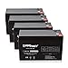 ExpertPower® 12v 7ah Rechargeable Sealed Lead Acid Battery || EXP1270|| Replaces APC Back-UPS ES 500 VA, BE500C, BE500U (4 Pack)