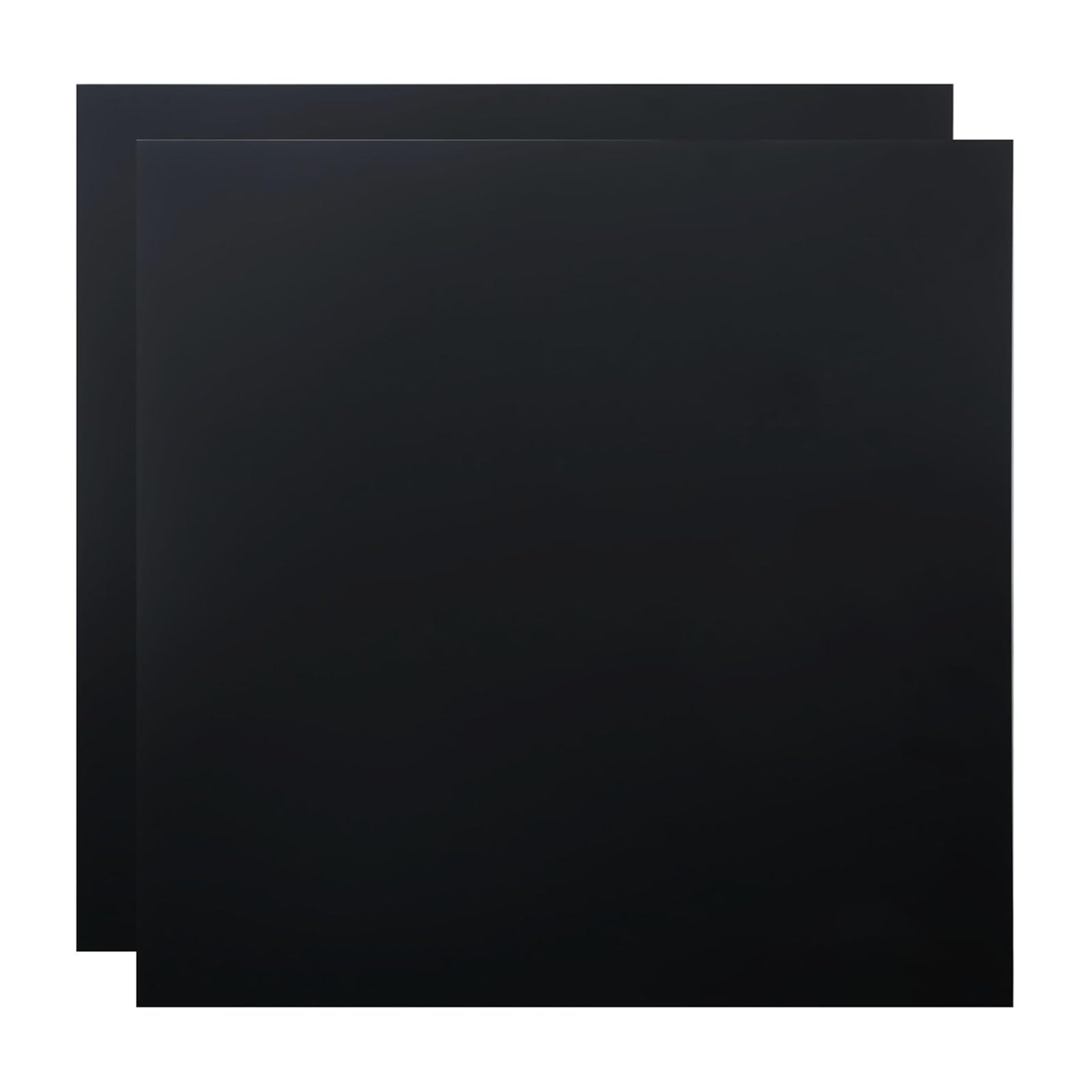 SCULPFUN 2 Pieces Black Opaque Acrylic Sheets for Laser Engraving, 30 * 30cm Personalized Sign Boards for Home Office Decoration, 3mm Thick