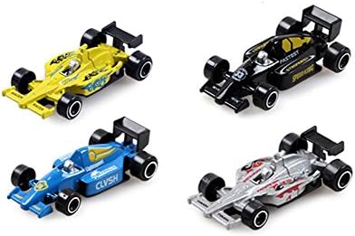 San Tokra 4Pcs Racing Cars Model Alloy Metal & Plastic Toy Cars for Children Gift