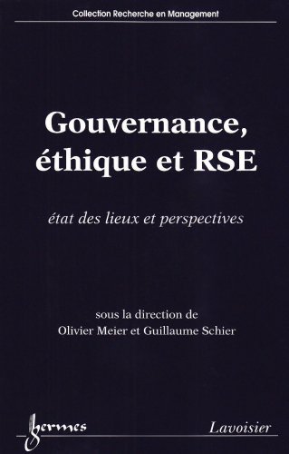Gouvernance, éthique et RSE