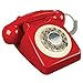 Wild Wood 746 Phone, Retro Design, Red