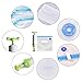 Sous Vide Bags Kit for Anova Cookers - SNLife 25 Reusable Food Vacuum Sealed Bags, 1 Hand Pump, 2 Bag Sealing Clips and 4 Sous Vide Clips,Practical for Long-time Sous Vide Cooking & Food Storage