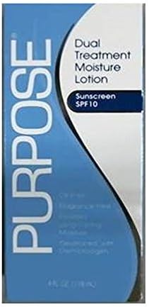 Purpose Dual Treatment SPF 10 Moisture Lotion, 4 Ounce - Buy Packs and Save (Pack of 2)