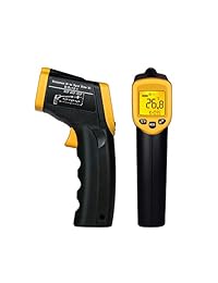 Termómetro digital de infrarrojos con láser, sin contacto, termómetro de carne, pistola de temperatura de  58°F~932°F ( 58.0 °F ~ 932.0 °F), sonda de temperatura para cocina aire refrigerador