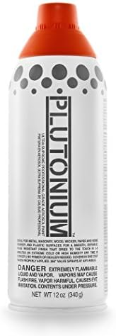 PLUTONIUM Paint Ultra Supreme Professional Aerosol Spray Paint, 12-Ounce, Hot Sauce Red