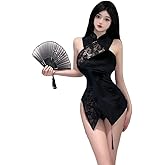 SINMIUANIME Sexy Cosplay Cheongsam Dress Chinese Qipao Traditional Style Anime Lingerie Bodycon Costume Babydoll Nightgown