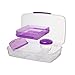 Sistema To Go Collection Large Bento Box Plastic Lunch and Food Storage Container, 7.4 Cup, Multi Compartment, Color Varies | BPA Free