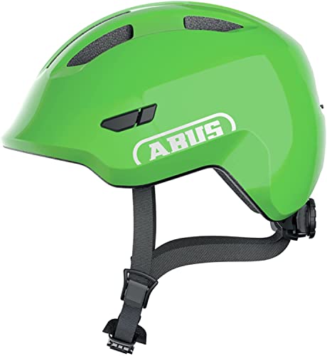 ABUS Smiley 3.0 Kinder-Fahrradhelm, Glänzend Grün, Größe S