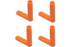 PRECISION PRINT LABS Chamber Flags for Firearms – Bright Safety Indicators for Handguns, Pistols & Semi-Auto Guns – High-Visibility Empty Chamber Safety Flag, Durable Polymer Design, Made in USA (4 Pack)