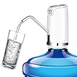 VISATOR 5 Gallon Water Bottle Dispenser - Portable Compact Intelligent wireless Electronic Drinking Water Pump with 600ml quantitative effluent Switch fits for 1 to 5 Gallon Jugs (Soul)