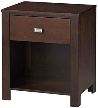 Amazon Com Modus Furniture Riva 1 Drawer Nightstand Chocolate Brown Furniture Decor
