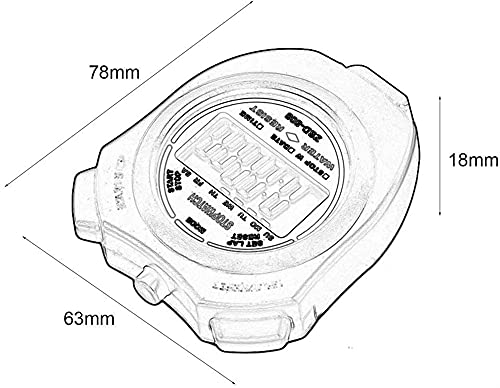 GLLP Elektronische Stopwatch Multifunctionele Sport Training Stopwatch Op De Hals Stopwatch Sport Running Timer - Image 3