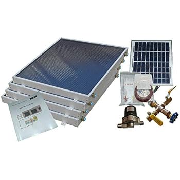 Complete 4 Panel EZ-Connect Hybrid Solar Water Heater Kit