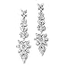 Mariell Luxurious Bridal Statement Earrings with Marquis Cut CZ Clusters - Wedding or Pageant Chandeliers
