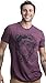 Ann Arbor T-shirt Co. Medusa Head Portrait Cool Greek Mythology Art Fashion for Men or Women T-shirt-(Adult,L) Heather Maroon