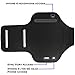 i2 Gear Armband for iPhone 5, 5S, 5C, SE 2016, 4S, 4 & iPod Touch with Adjustable Strap and Key Holder (Black)
