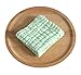 TotMart Muslin Cotton Washcloths, Extra Absorbent, Blue, 3 Pack
