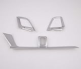 Salusy 3pcs Dashboard Air Condition Vent Outlet Cover Strip Trim For Honda Civic 2016 2017